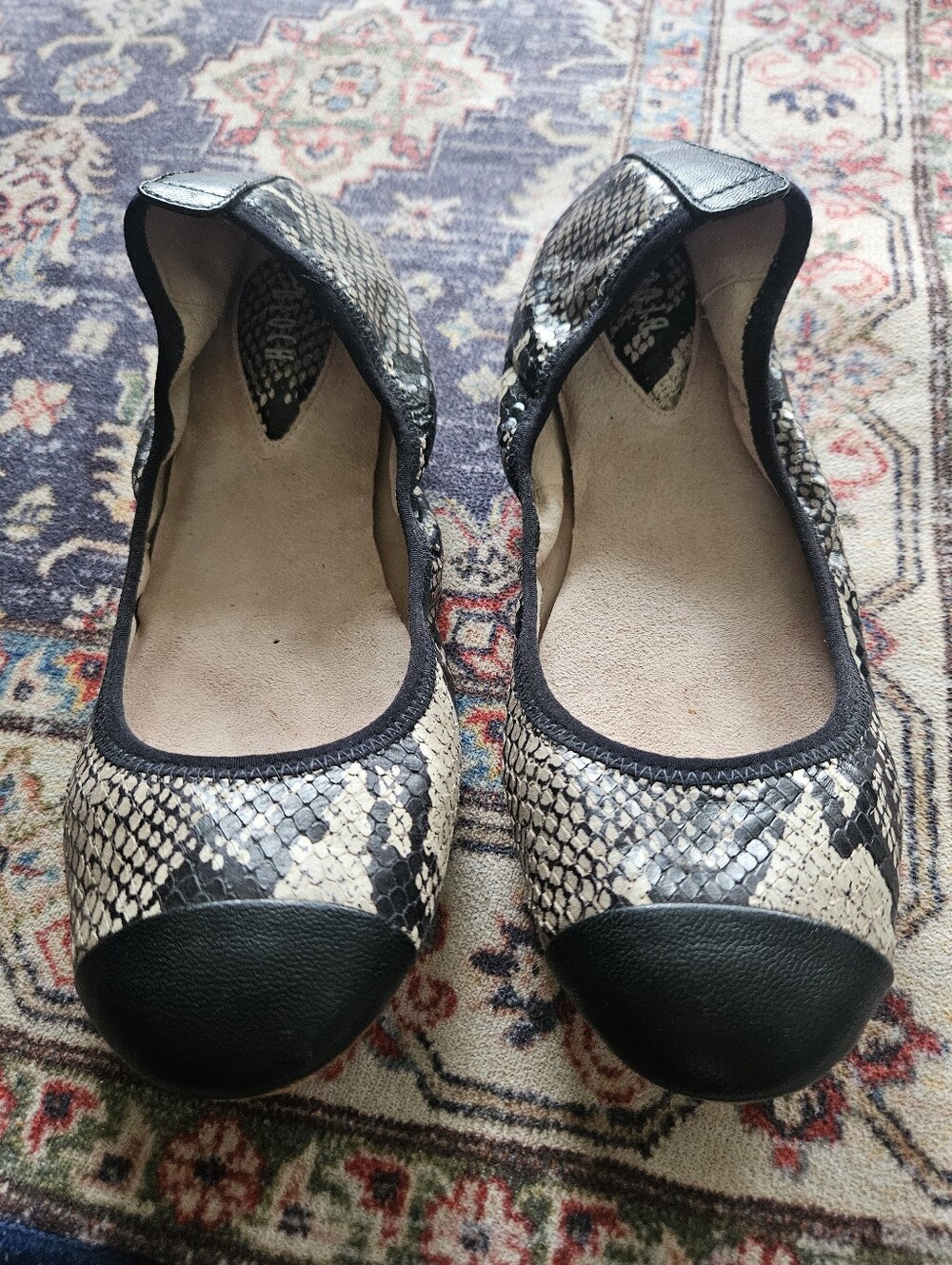 Bloch Snakeskin Astra Ballet Shoe, White Mix. 38/8